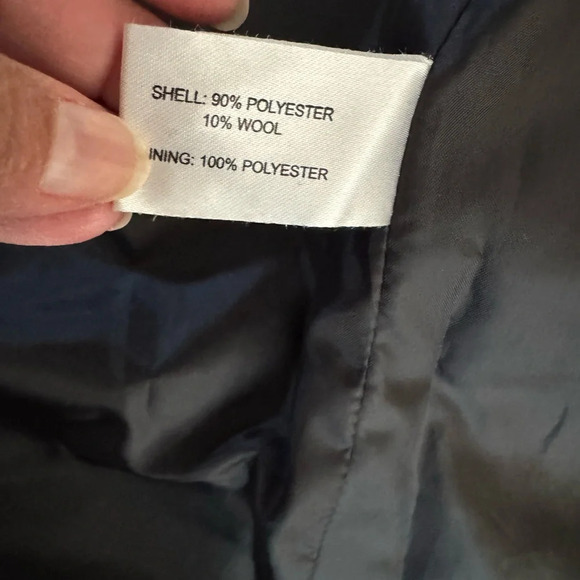 Pendleton Women’s PinkGrey Plaid Wool Blend Double Breasted Button Jacket Medium - Picture 10 of 11